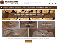 Tablet Screenshot of holztechnik-meise.de